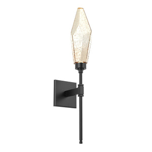 Hammerton Studio - IDB0050-07-MB-CA-L3 - LED Wall Sconce - Rock Crystal - Matte Black