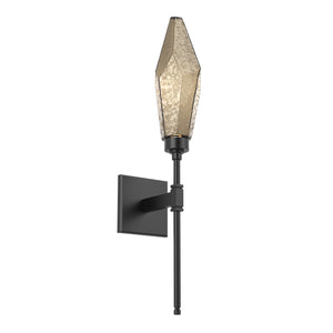 Hammerton Studio - IDB0050-07-MB-CB-L3 - LED Wall Sconce - Rock Crystal - Matte Black