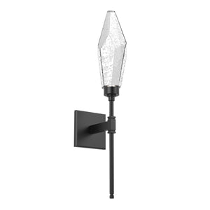 Hammerton Studio - IDB0050-07-MB-CC-L3 - LED Wall Sconce - Rock Crystal - Matte Black