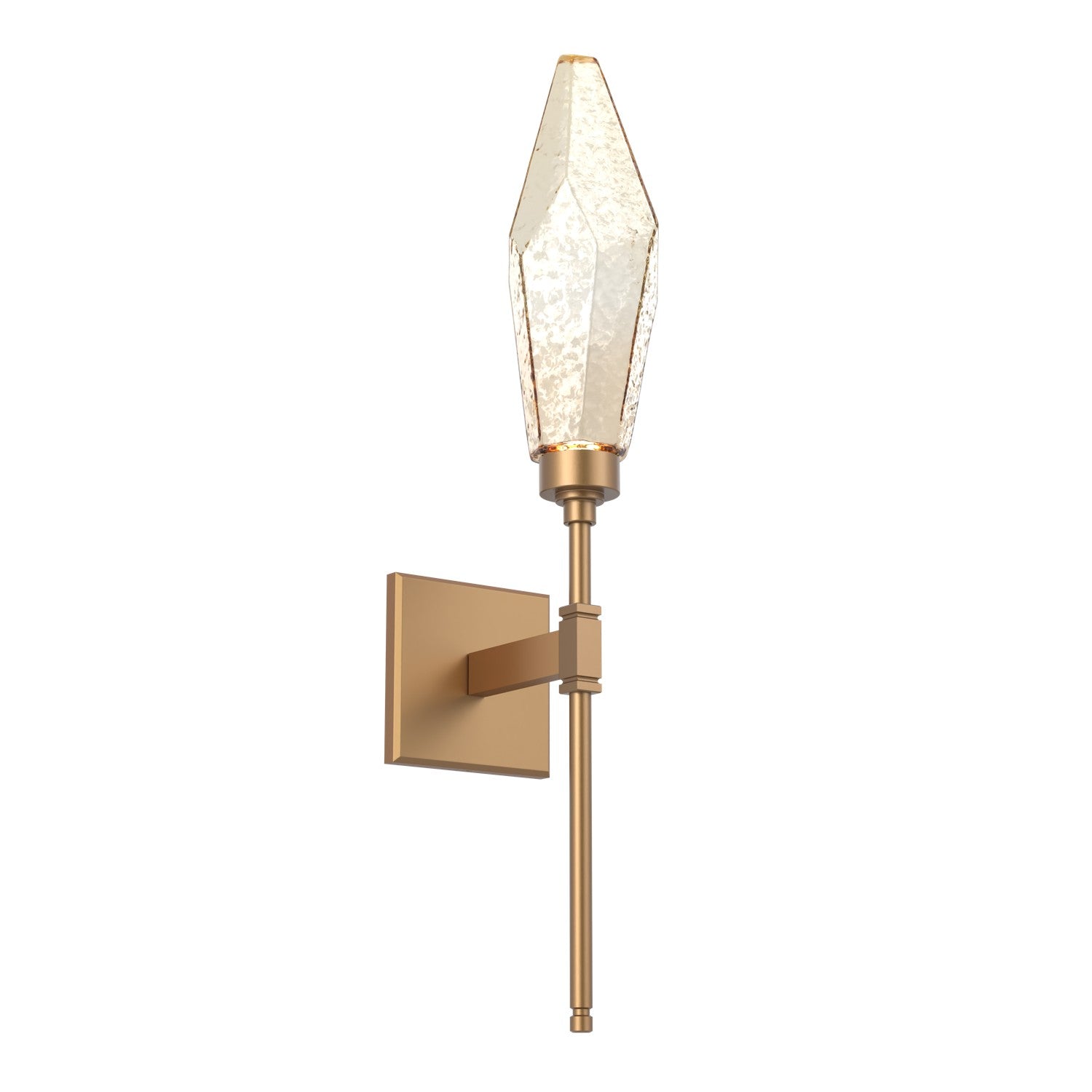 Hammerton Studio - IDB0050-07-NB-CA-L3 - LED Wall Sconce - Rock Crystal - Novel Brass