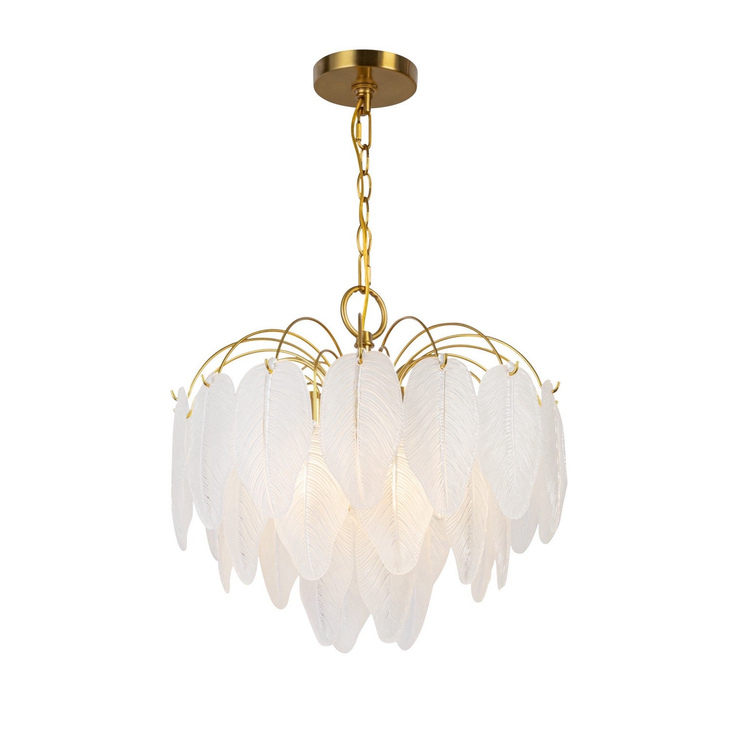 Artcraft - AC11780BR - Four Light Chandelier - Alessia - Brushed Brass