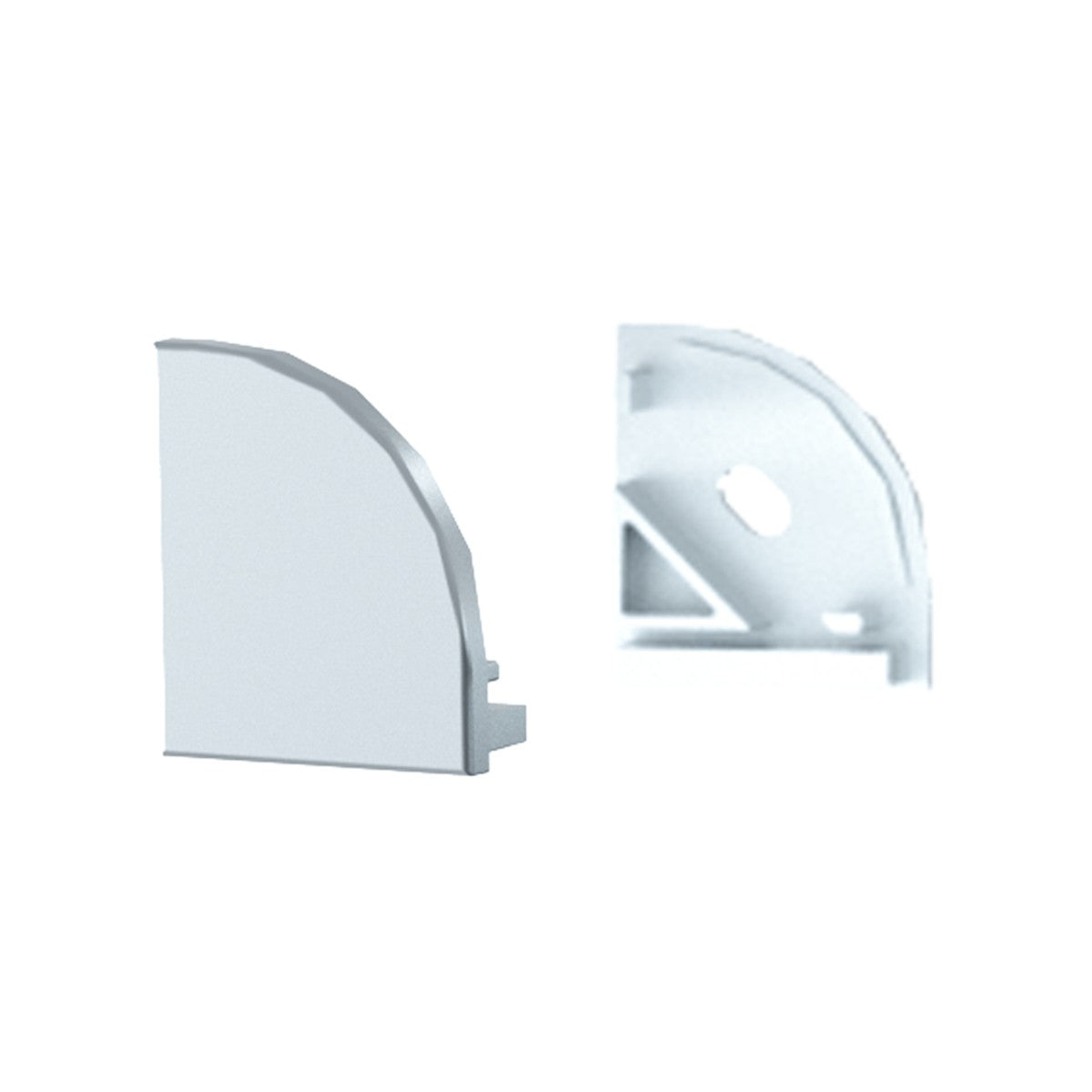 American Lighting - PE-RAD-FEED - End Cap w/feed hole - Extrusion - White