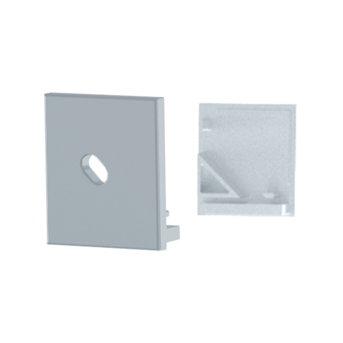 American Lighting - PE-RUBIK-FEED - End Cap w/feed hole - Extrusion - White