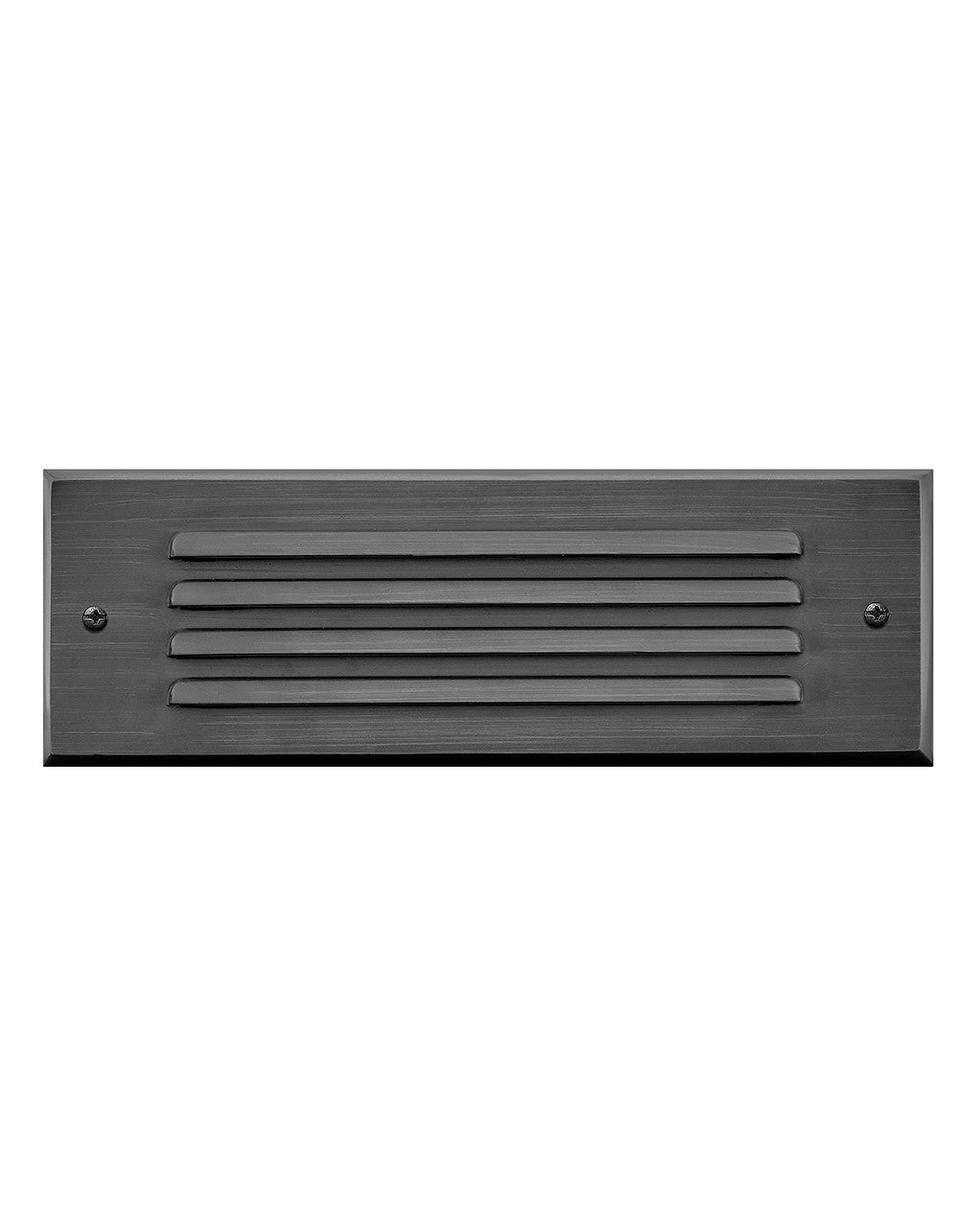 Hinkley - 15765SK - LED Flush Step Light - Louvered Brick Light - Satin Black