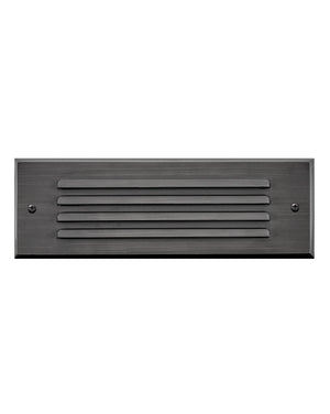 Hinkley - 15765SK - LED Flush Step Light - Louvered Brick Light - Satin Black