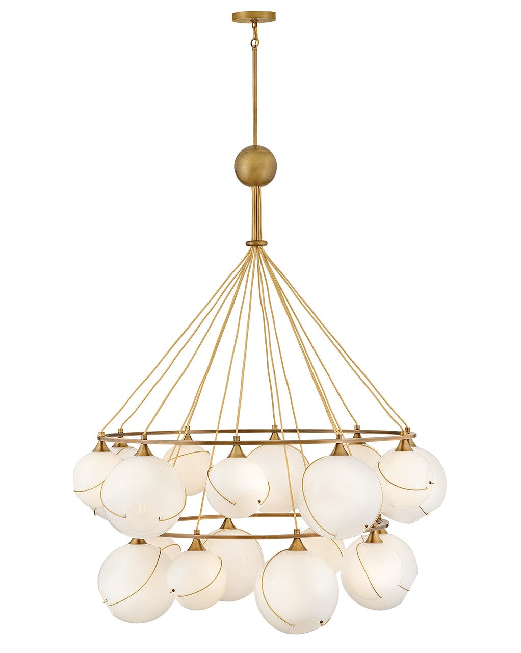 Hinkley - 30308HBR-CO - LED Chandelier - Skye - Heritage Brass