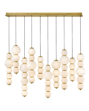 Hinkley - 47396LCB - LED Linear Pendant - Trigo - Lacquered Brass