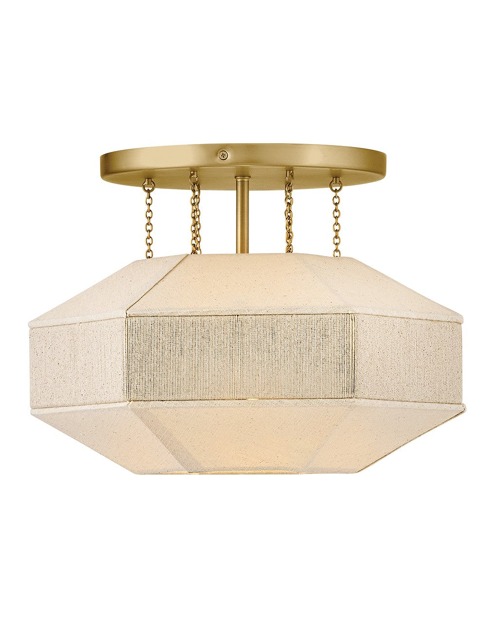 Hinkley - 47493LCB - LED Semi-Flush Mount - Lyla - Lacquered Brass