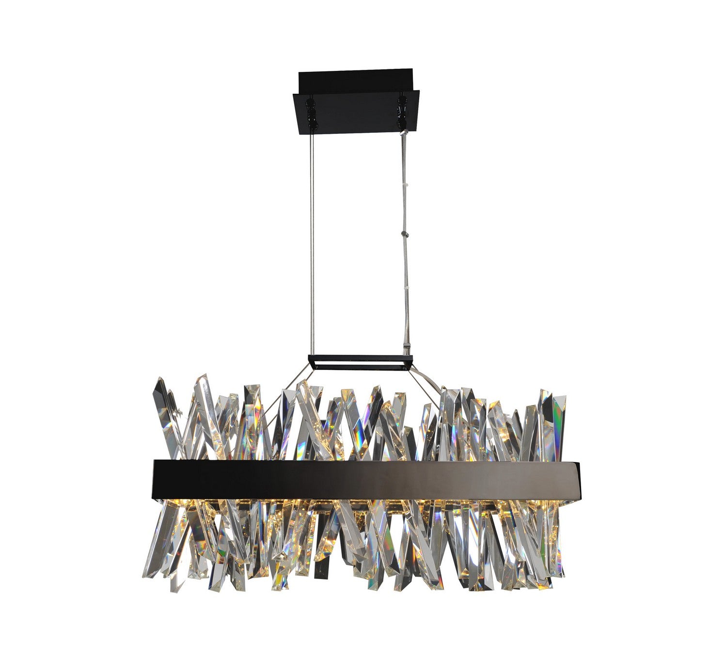 Allegri - 030251-052 - LED Island Pendant - Glacier - Brushed Champagne Gold