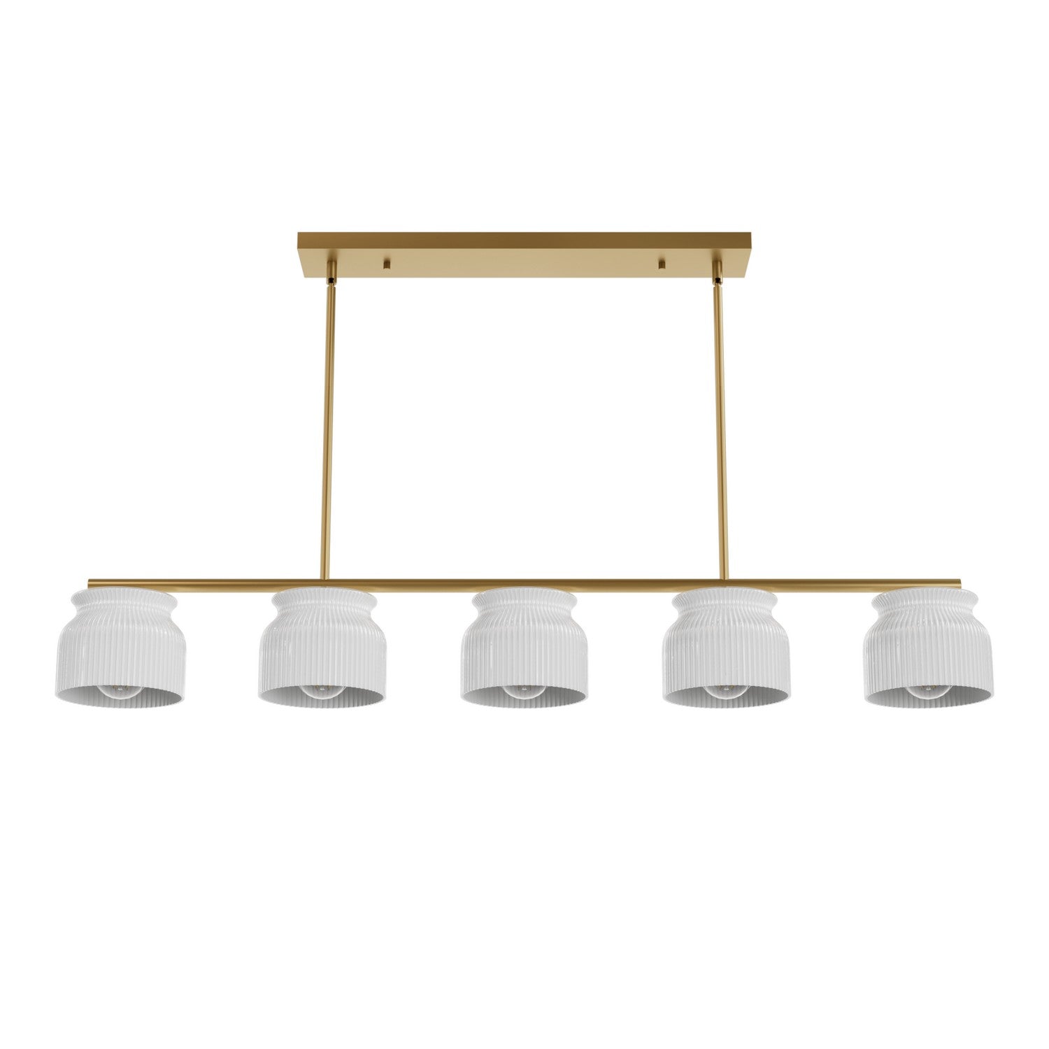 Hunter - 13180 - Five Light Chandelier - Harlowe - Luxe Gold