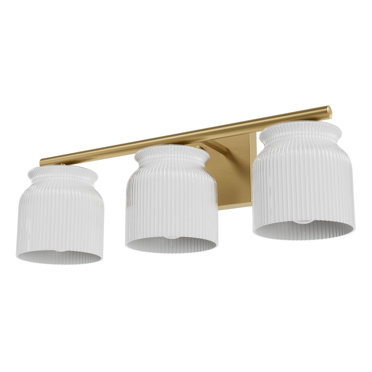 Hunter - 13185 - Three Light Bathroom Vanity - Harlowe - Luxe Gold