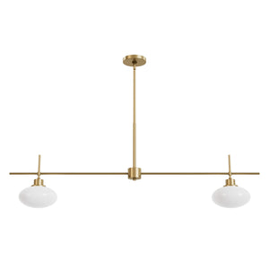 Hunter - 13192 - Two Light Chandelier - Getty - Luxe Gold