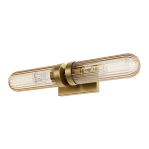 Hunter - 13239 - Two Light Bathroom Vanity - Beverly Glen - Luxe Gold