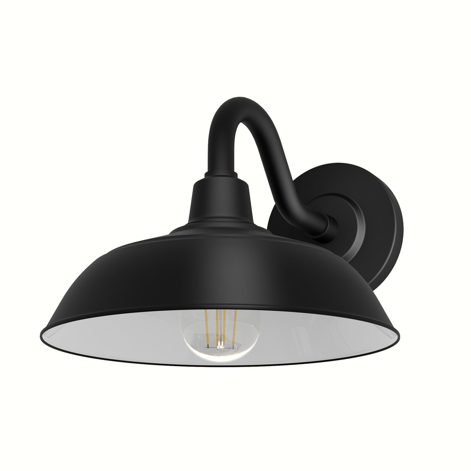 Hunter - 46002 - One Light Outdoor Wall Mount - Mill Valley - Matte Black