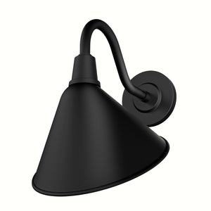 Hunter - 46010 - One Light Outdoor Wall Mount - Cassius - Matte Black