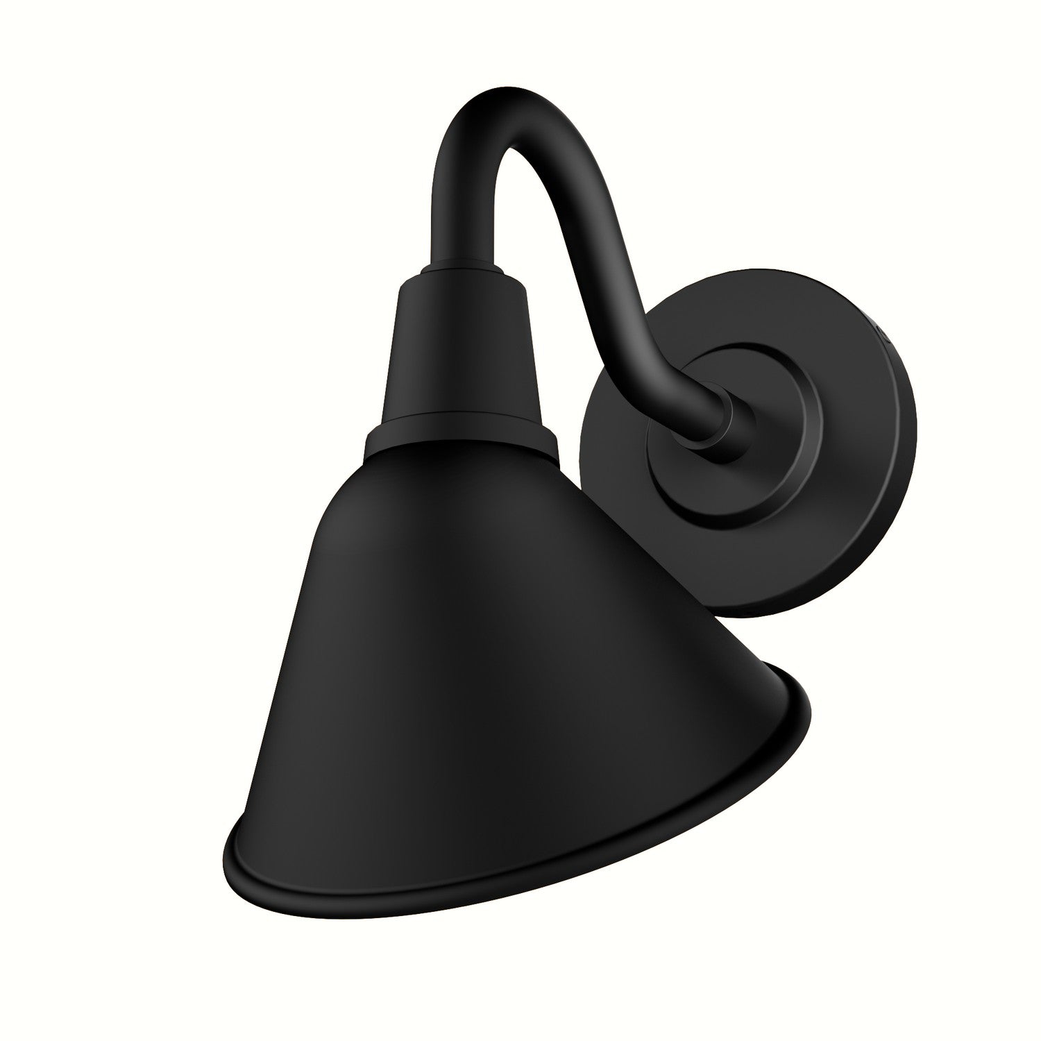 Hunter - 46011 - One Light Outdoor Wall Mount - Cassius - Matte Black