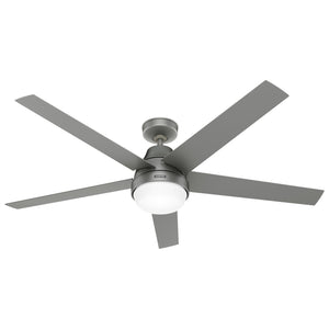 Hunter - 52834 - 60" Ceiling Fan - Aerodyne - Matte Silver