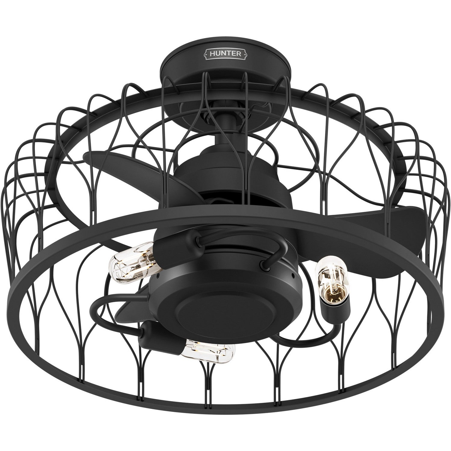 Hunter - 52969 - 20" Ceiling Fan - Rotonda - Matte Black