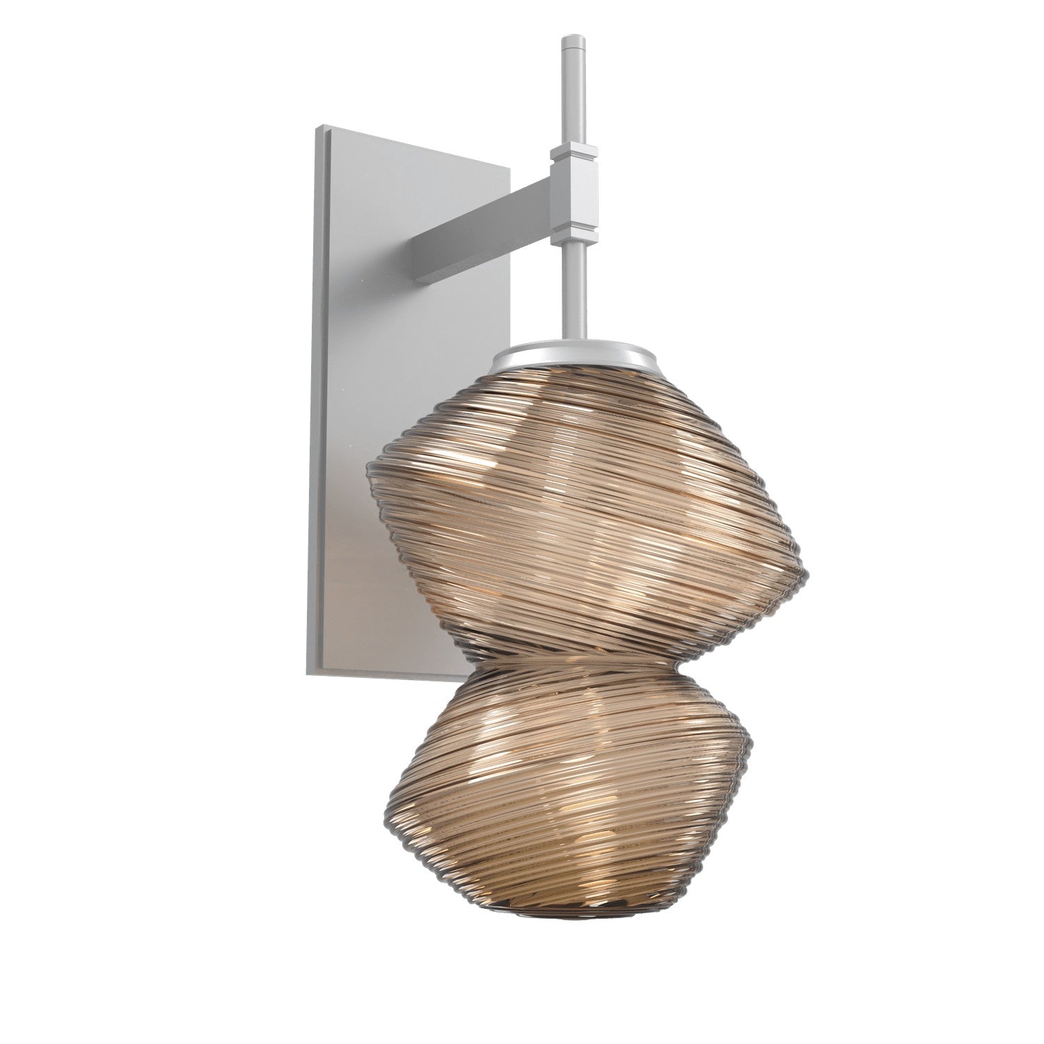 Hammerton Studio - IDB0089-01-CS-B-L1 - Wall Sconce - Mesa - Classic Silver