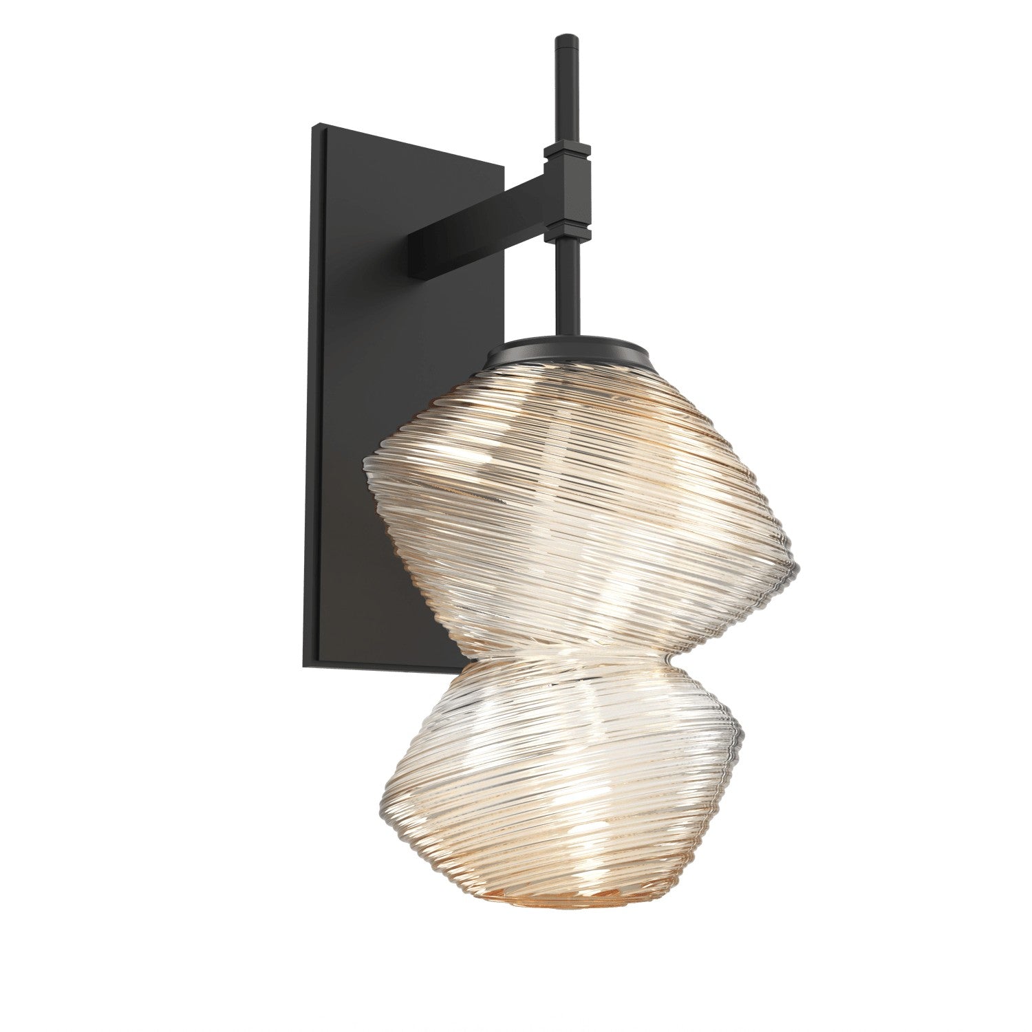 Hammerton Studio - IDB0089-01-MB-A-L3 - Wall Sconce - Mesa - Matte Black