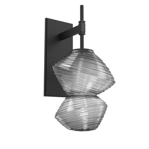 Hammerton Studio - IDB0089-01-MB-S-L1 - Wall Sconce - Mesa - Matte Black