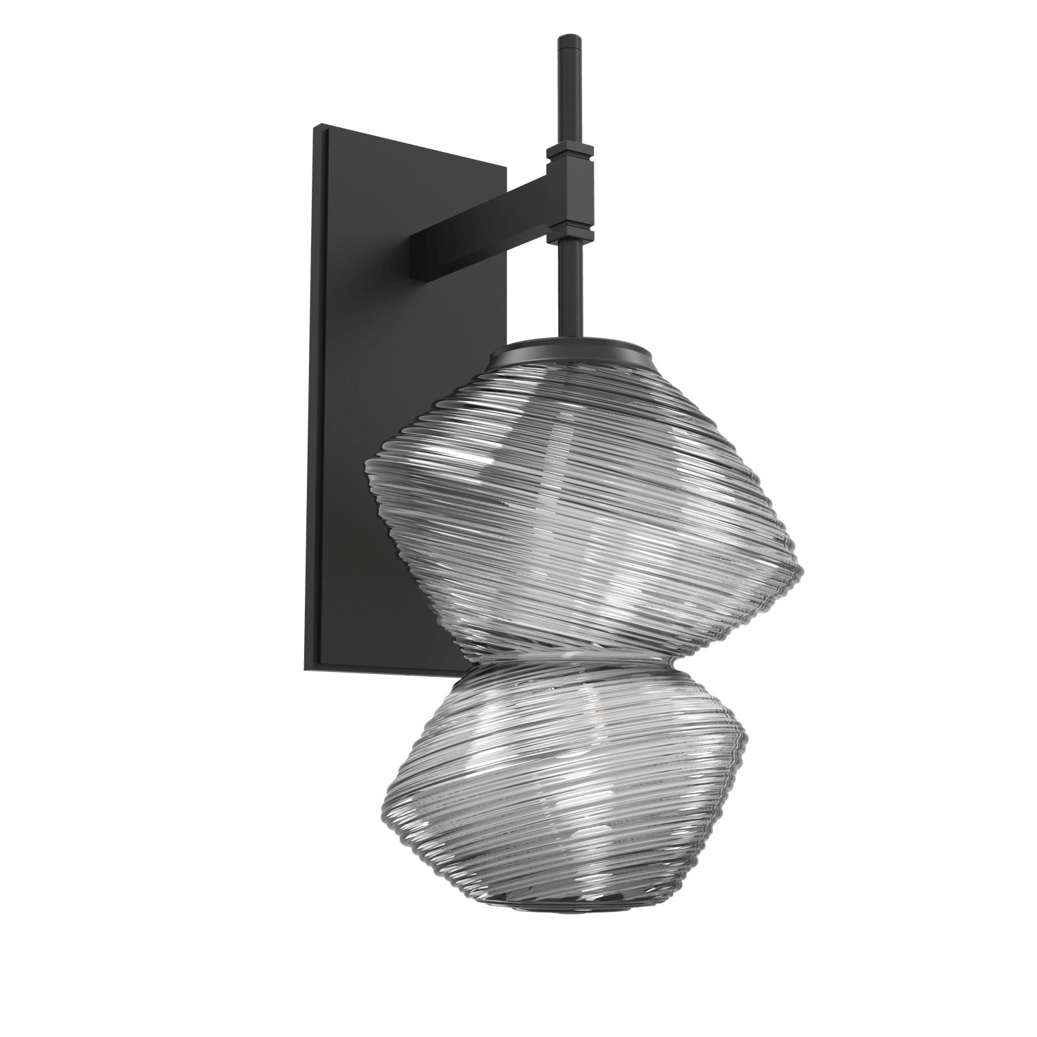 Hammerton Studio - IDB0089-01-MB-S-L3 - Wall Sconce - Mesa - Matte Black