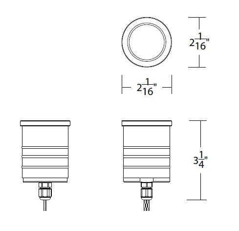 W.A.C. Lighting - 2011-CSBS - LED Landscape Indicator Light - Colorscaping - Bronze Stainless Steel