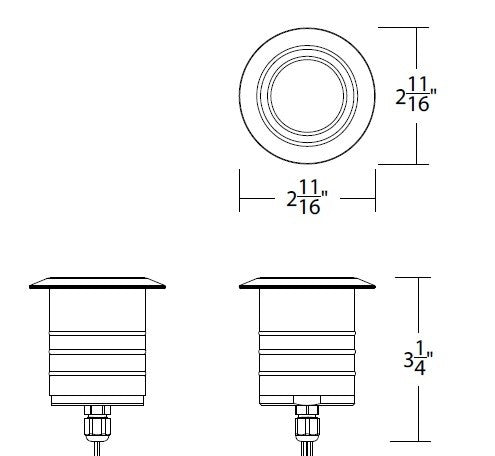 W.A.C. Lighting - 2021-CSBS - LED Landscape Indicator Light - Colorscaping - Bronze Stainless Steel