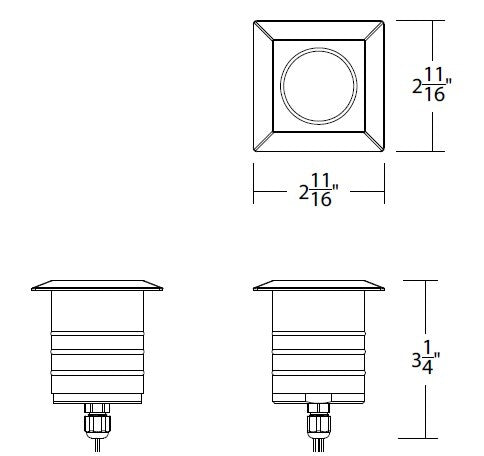 W.A.C. Lighting - 2051-CSBS - LED Landscape Indicator Light - Colorscaping - Bronze Stainless Steel