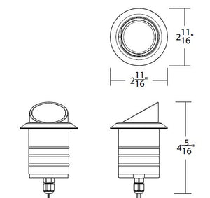 W.A.C. Lighting - 2111-CSBS - LED Landscape Indicator Light - Colorscaping - Bronze Stainless Steel