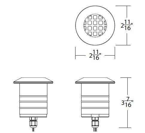 W.A.C. Lighting - 2121-CSBS - LED Landscape Indicator Light - Colorscaping - Bronze Stainless Steel