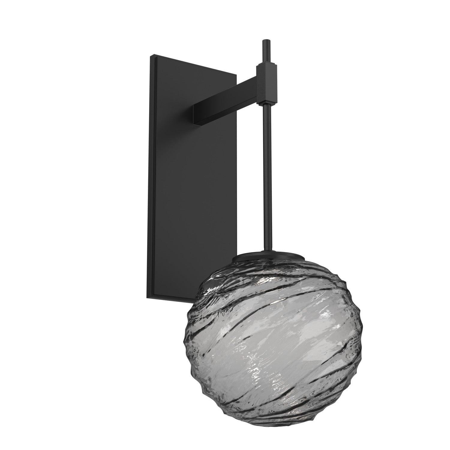 Hammerton Studio - IDB0092-01-MB-S-L1 - Wall Sconce - Gaia - Matte Black