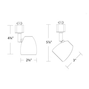 W.A.C. Lighting - H-7010-CS-BK - LED Track Luminaire - Bullet - Black