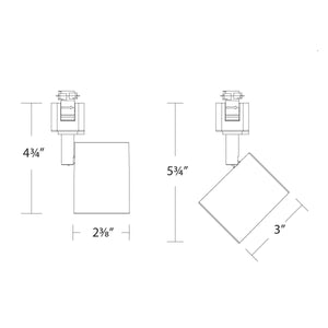 W.A.C. Lighting - H-8010-CS-WT - LED Track Luminaire - Charge - White