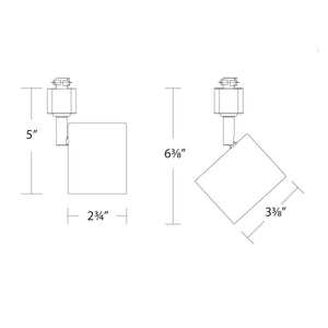 W.A.C. Lighting - H-8020-CS-BK - LED Track Luminaire - Charge - Black