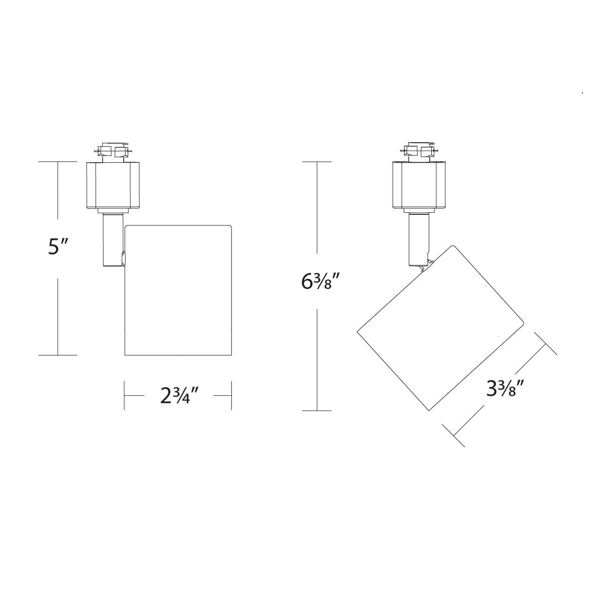 W.A.C. Lighting - H-8020-CS-WT - LED Track Luminaire - Charge - White