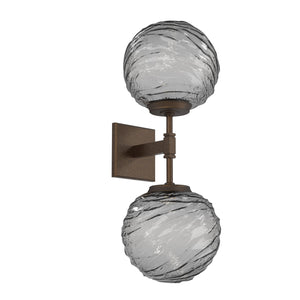 Hammerton Studio - IDB0092-02-FB-S-L3 - LED Wall Sconce - Gaia - Flat Bronze