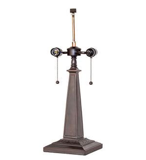 Meyda Tiffany - 138784 - Two Light Table Base - Mission - Mahogany Bronze