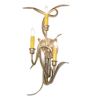 Meyda Tiffany - 273539 - Three Light Wall Sconce - Roselle - Champagne Metallic