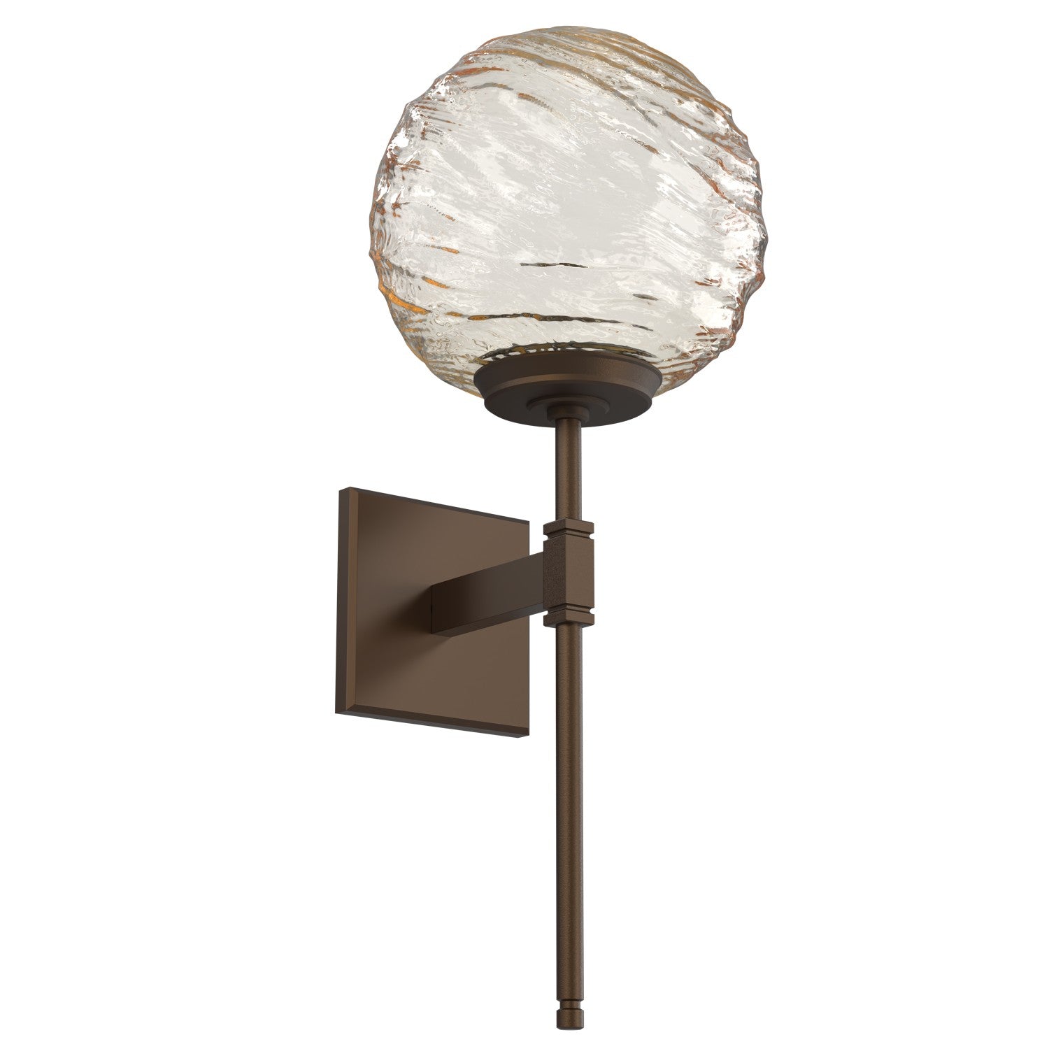 Hammerton Studio - IDB0092-03-FB-A-L1 - LED Wall Sconce - Gaia - Flat Bronze