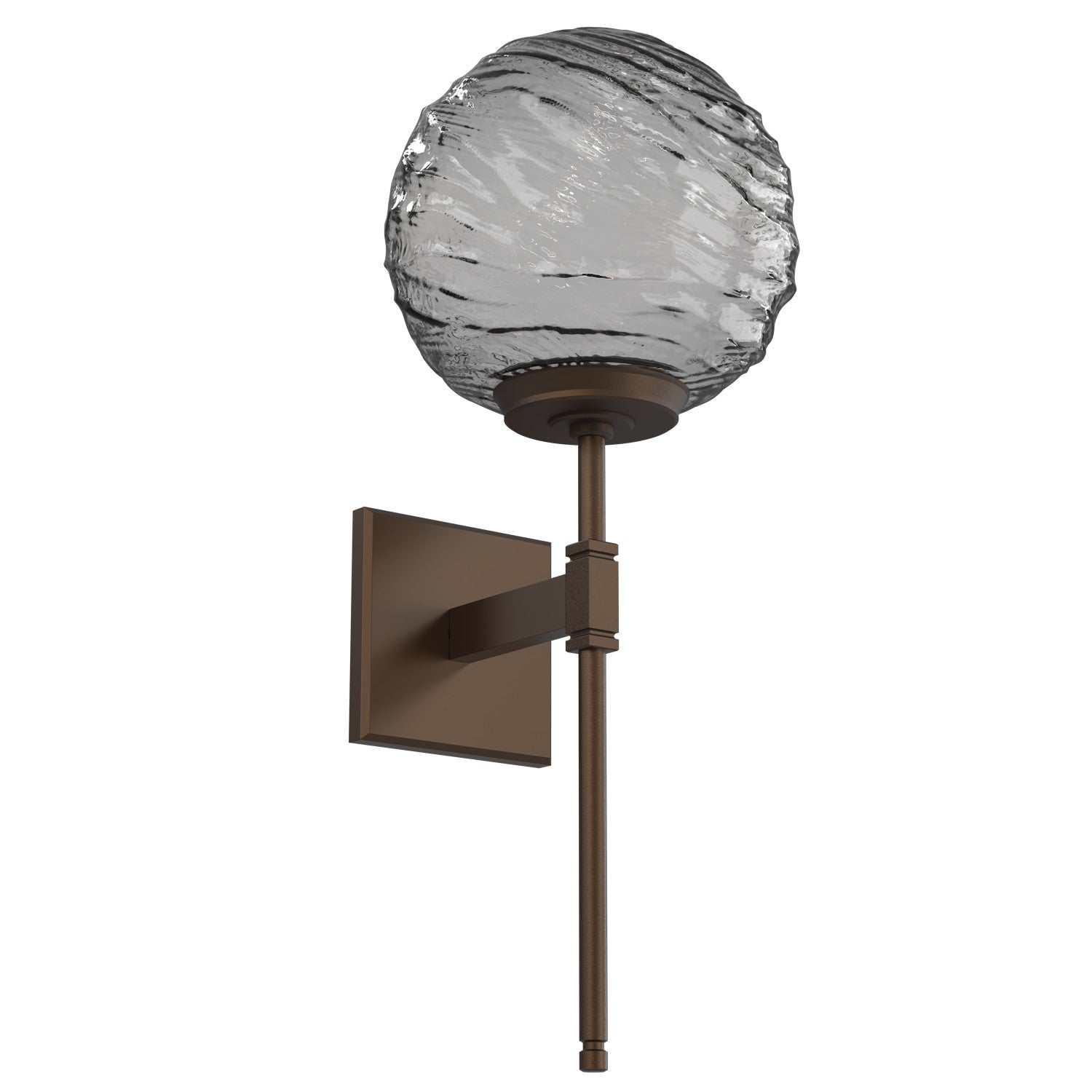 Hammerton Studio - IDB0092-03-FB-S-L3 - LED Wall Sconce - Gaia - Flat Bronze