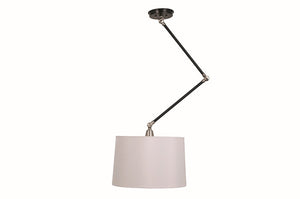 House of Troy - UP501-BLK/SN - One Light Pendant - Uptown - Black/Satin Nickel