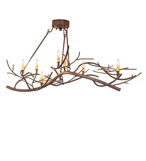 Meyda Tiffany - 276062 - Eight Light Chandelier - Winter Solstice - Driftwood Brown