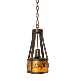 Meyda Tiffany - 277017 - One Light Mini Pendant - Personalized - Dark Burnished Antique Copper