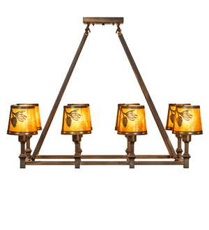 Meyda Tiffany - 279197 - Eight Light Chandelier - Balsam Pine - Antique Copper