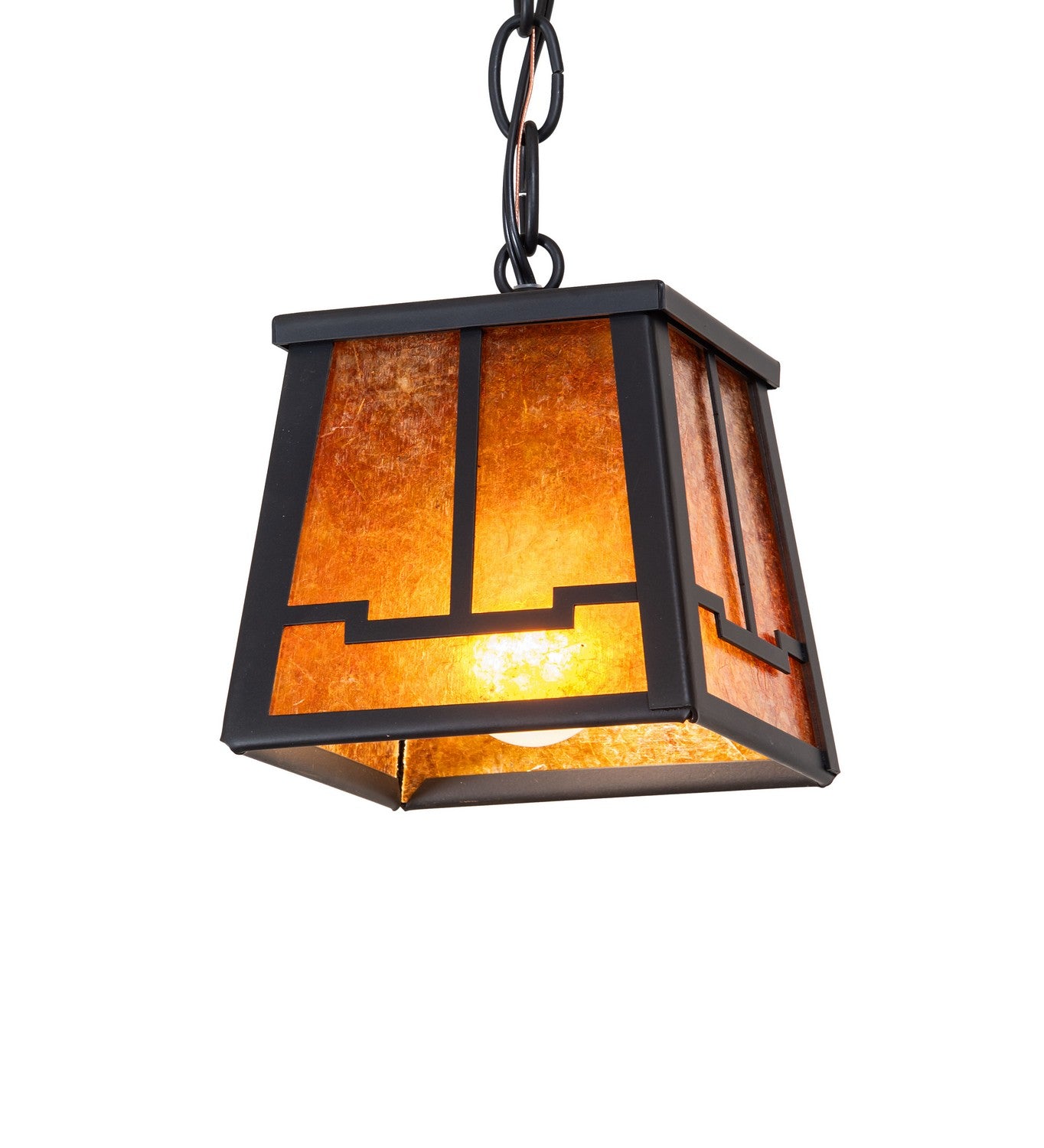 Meyda Tiffany - 279482 - One Light Mini Pendant - Valley View - Flat Black