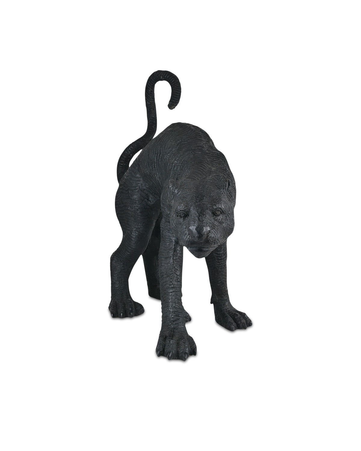 Currey and Company - 1200-0912 - Standing Panther - Black Bronze