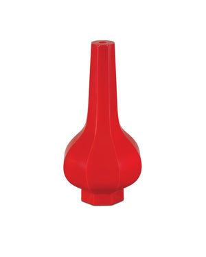 Currey and Company - 1200-0915 - Vase - Peking - Coral Orange