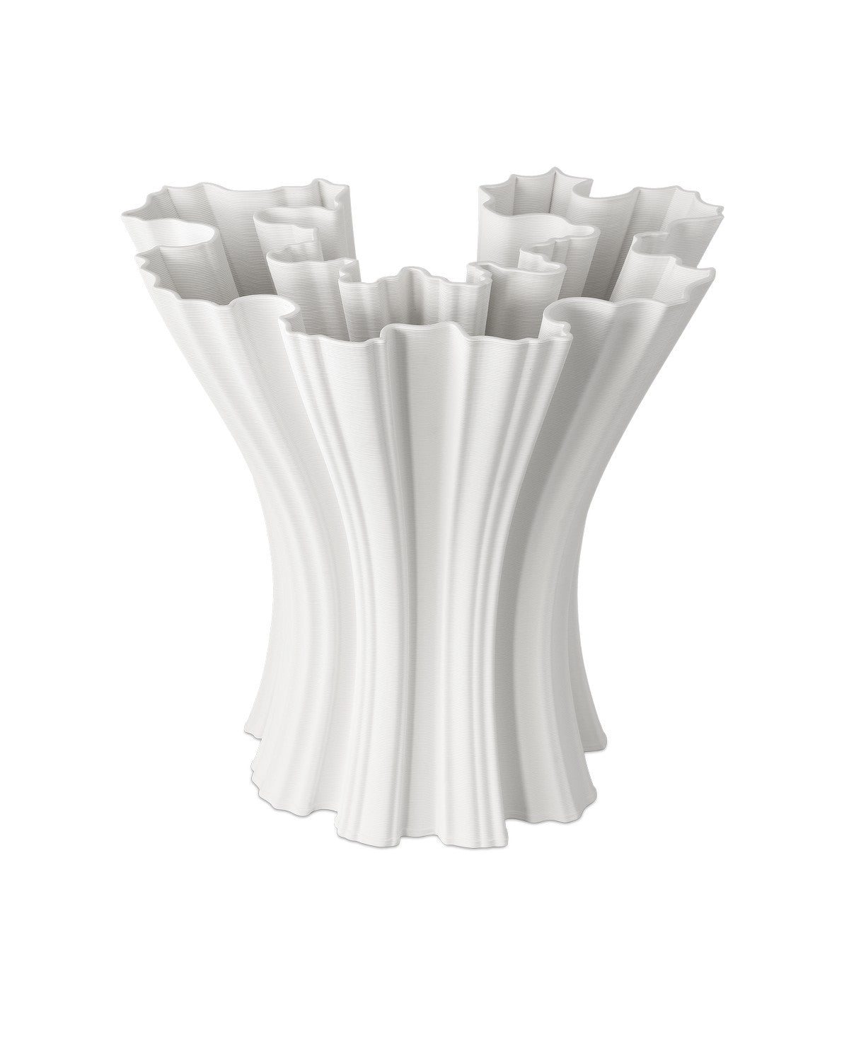 Currey and Company - 1200-0934 - Vase - Godet - White