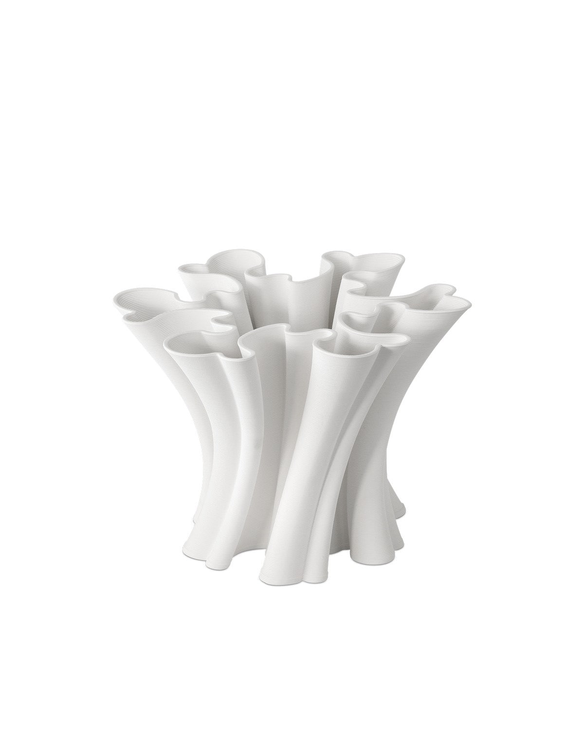 Currey and Company - 1200-0935 - Vase - Godet - White